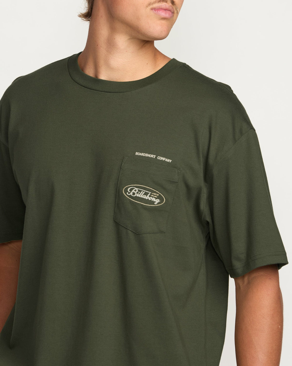 Billabong Men's Bad Dog Pocket Regular Tee - Olive