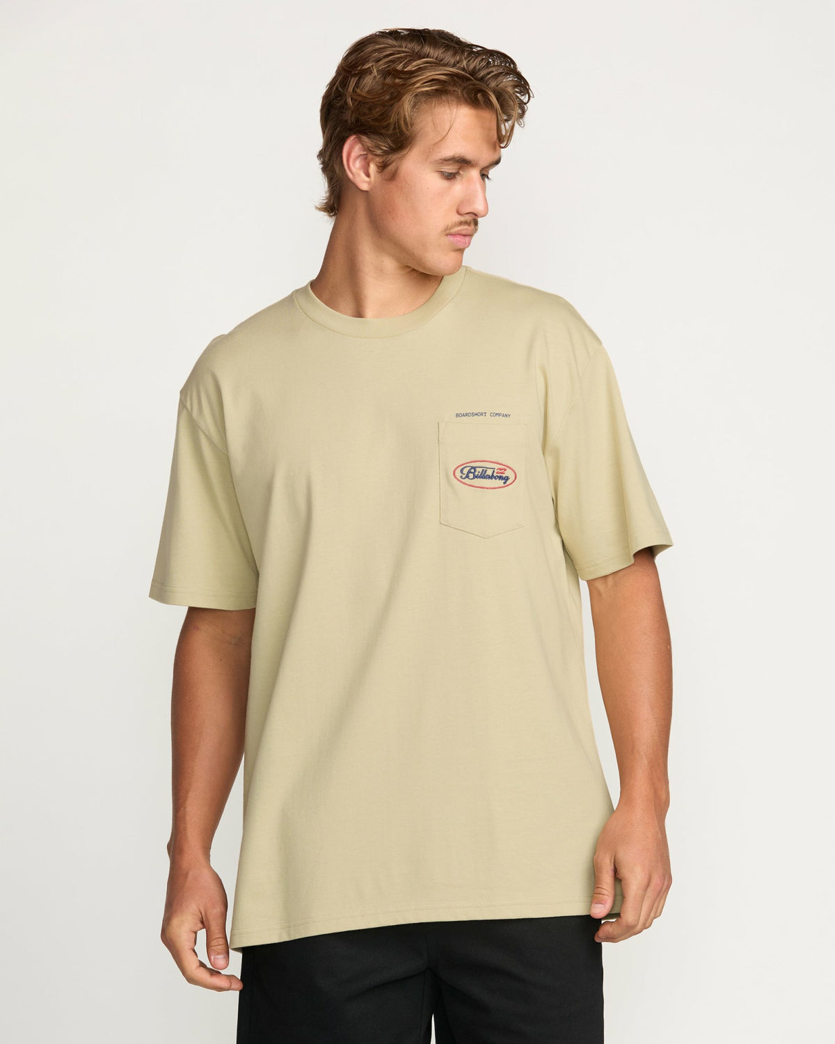 Billabong Men's Bad Dog Pocket Regular Tee - Desert