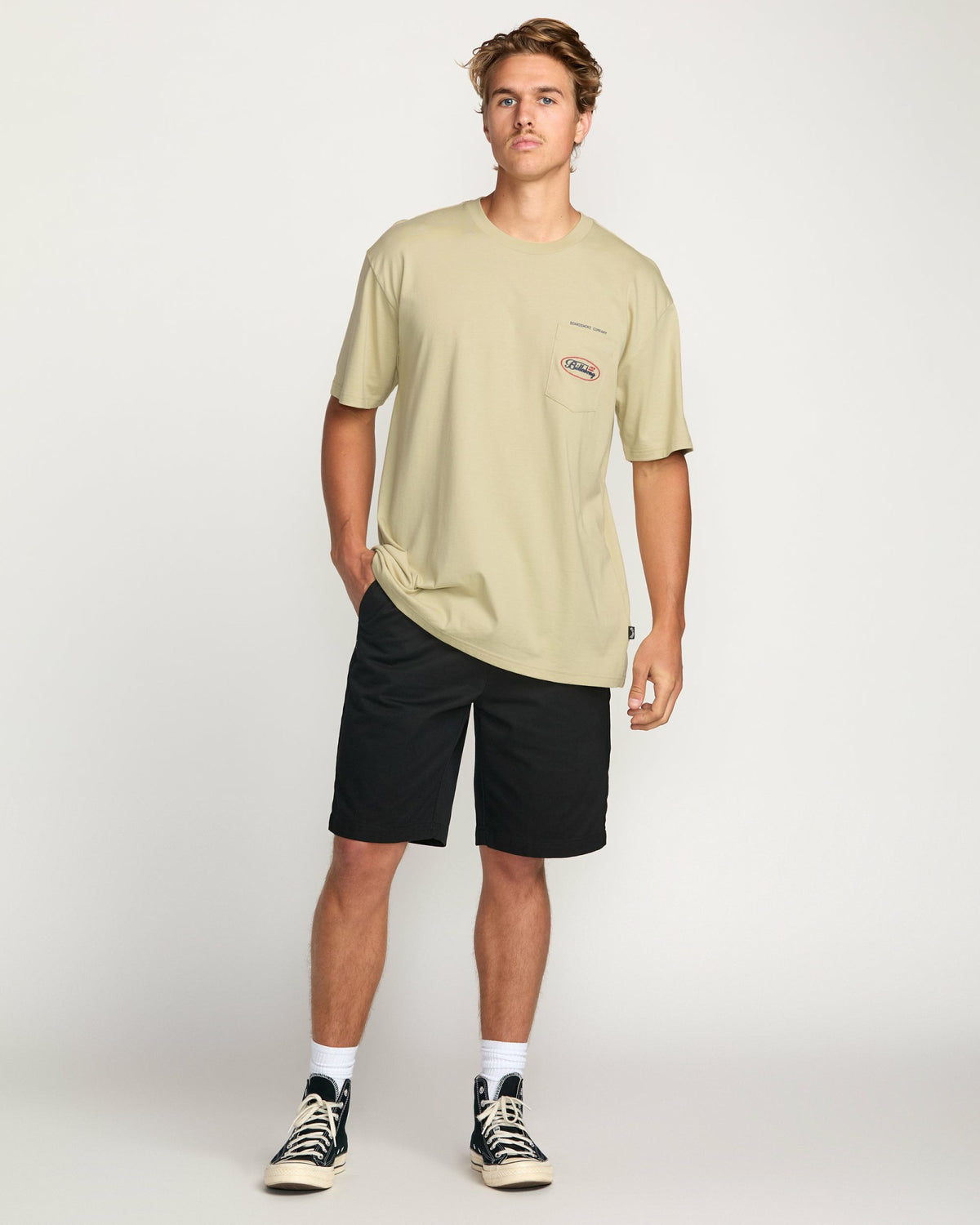 Billabong Men's Bad Dog Pocket Regular Tee - Desert
