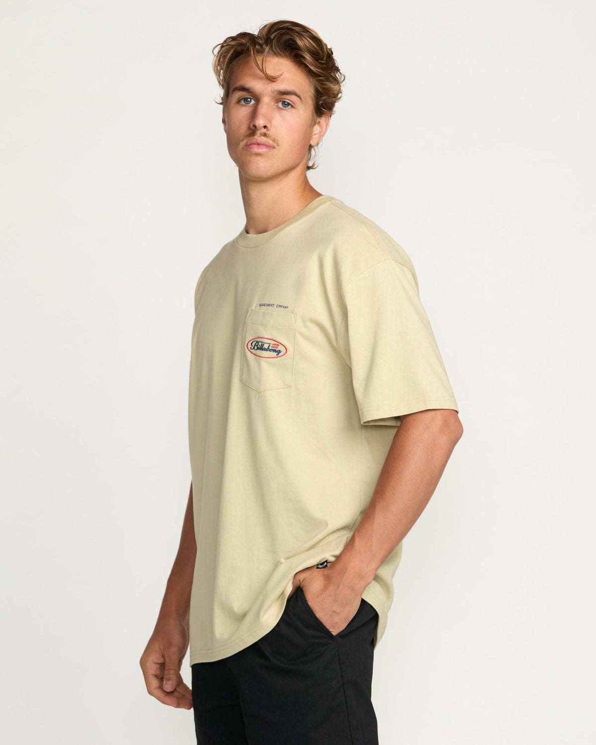 Billabong Men's Bad Dog Pocket Regular Tee - Desert