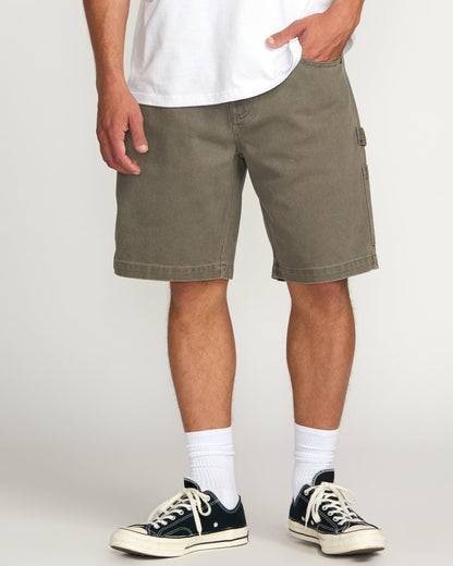 Billabong Men's Bad Dog 21\" Workwear Shorts - Brown