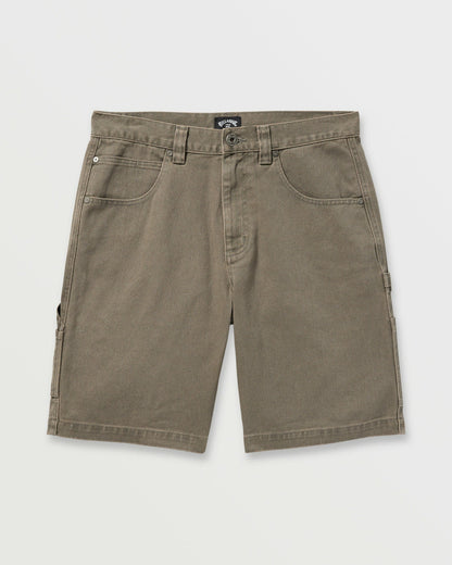 Billabong Men's Bad Dog 21\" Workwear Shorts - Brown