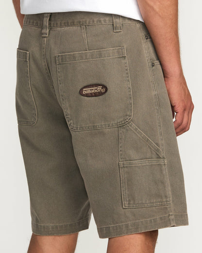 Billabong Men's Bad Dog 21\" Workwear Shorts - Brown