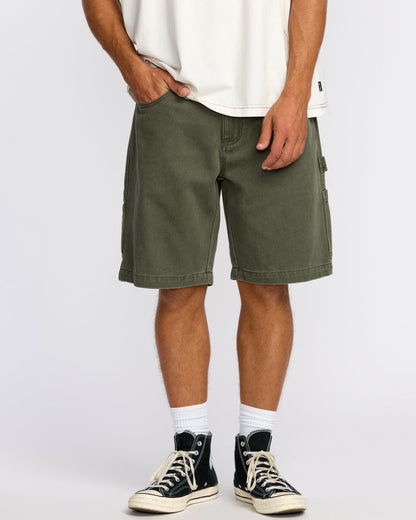 Billabong Men's Bad Dog 21\" Workwear Shorts - Dark Military