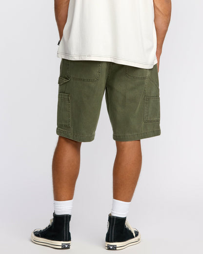 Billabong Men's Bad Dog 21\" Workwear Shorts - Dark Military