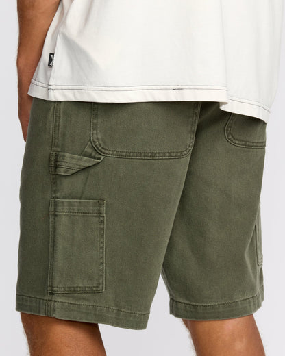 Billabong Men's Bad Dog 21\" Workwear Shorts - Dark Military
