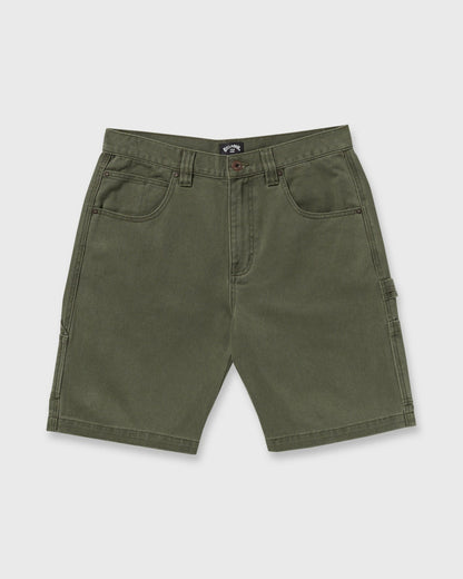 Billabong Men's Bad Dog 21\" Workwear Shorts - Dark Military
