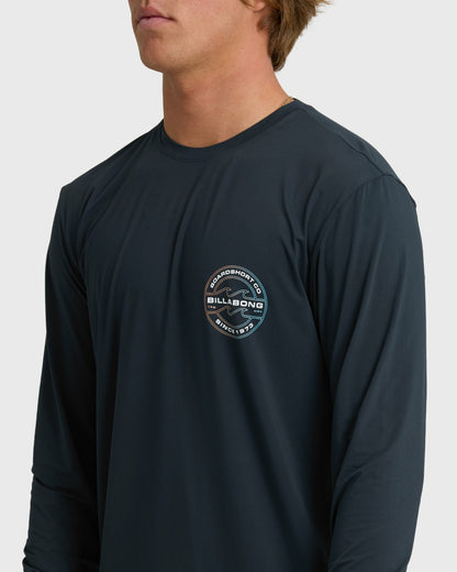 Billabong Men's Hollow Loose Fit Long Sleeve Surf Tee - Navy
