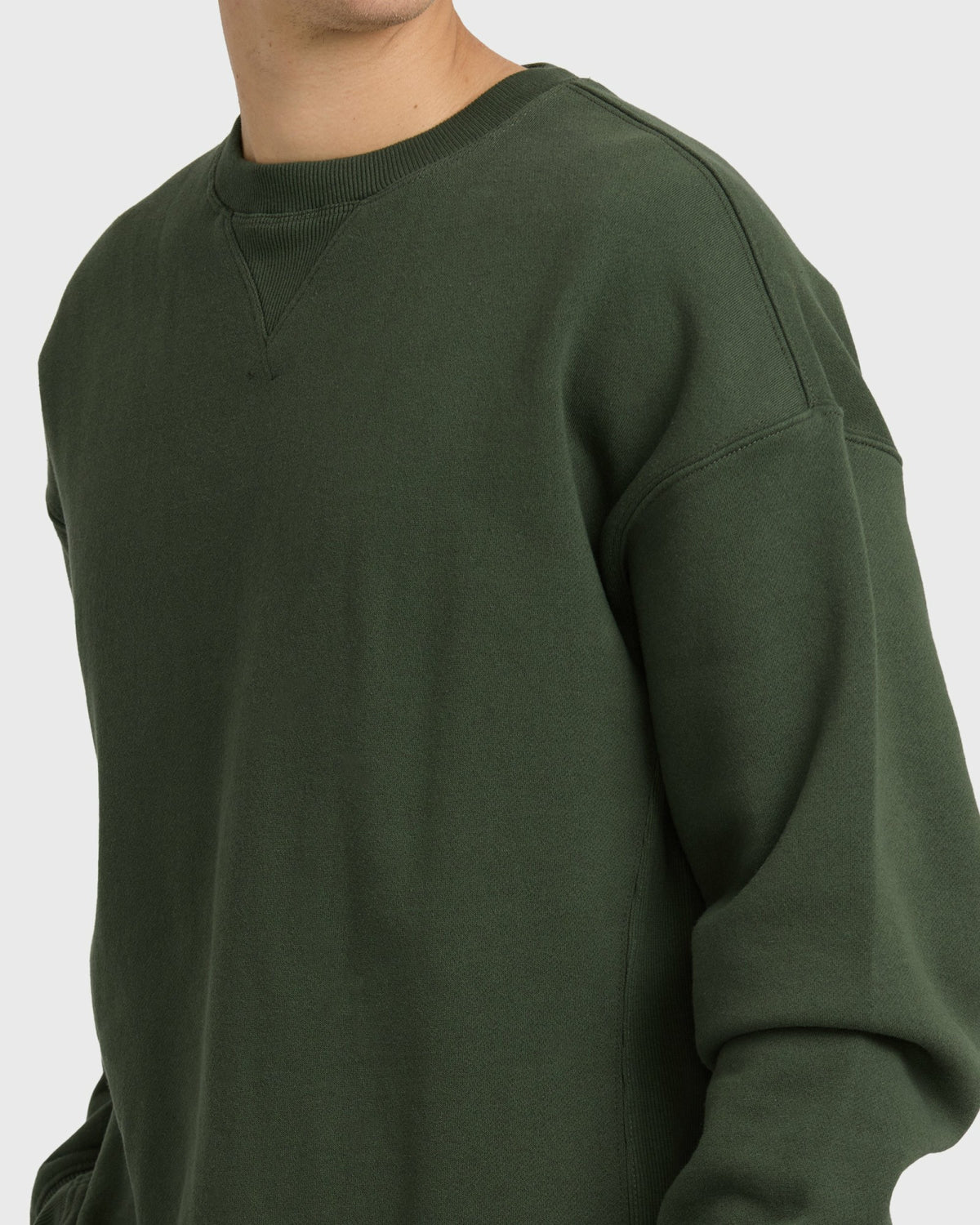 Billabong Men's Fort Garage Crewneck Sweatshirt - Olive
