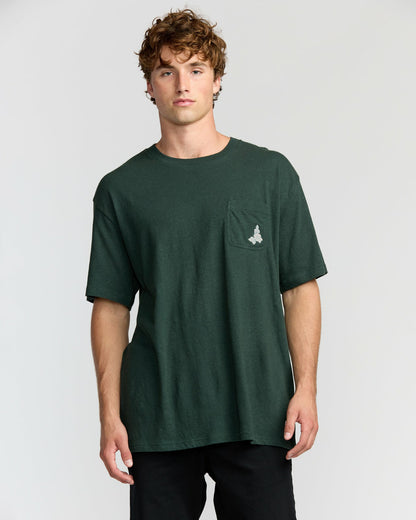 Billabong Men's Austin Garage Regular Pocket Short Sleeve T-Shirt - Teal