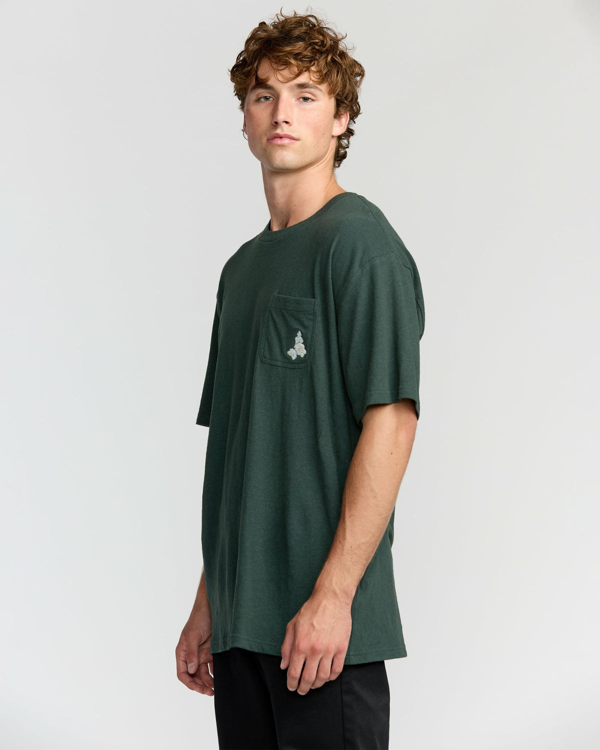Billabong Men's Austin Garage Regular Pocket Short Sleeve T-Shirt - Teal
