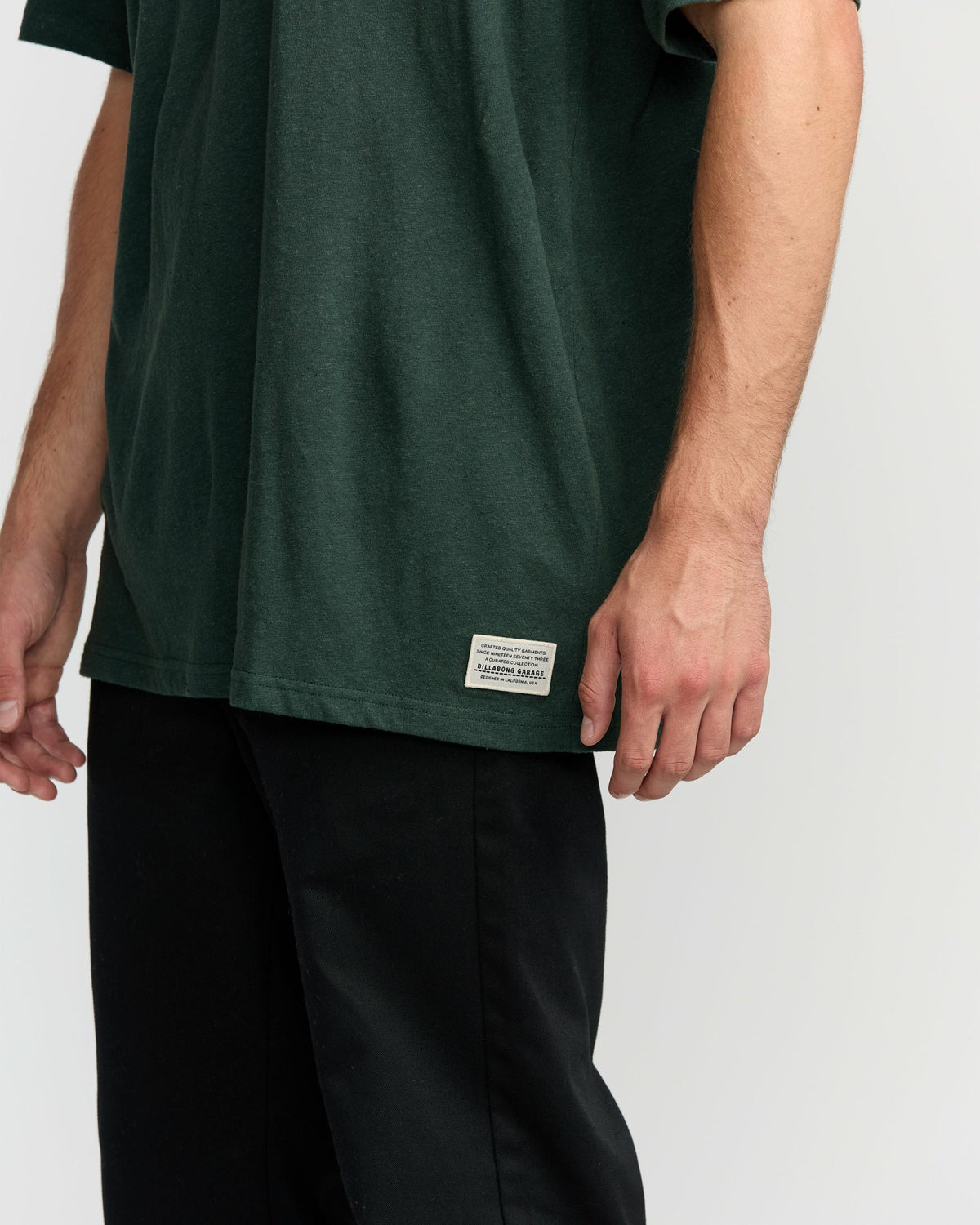 Billabong Men's Austin Garage Regular Pocket Short Sleeve T-Shirt - Teal