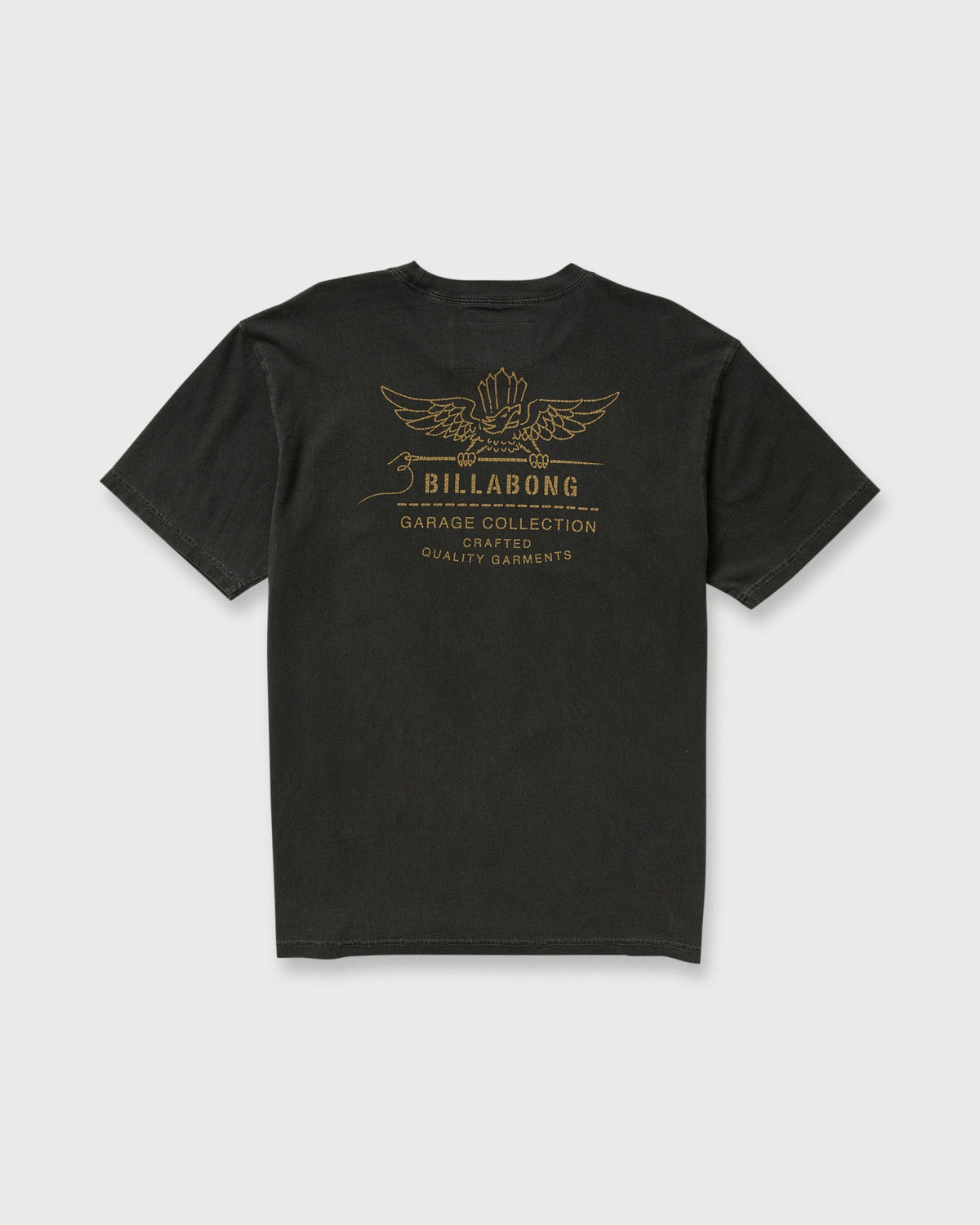 Billabong Men's Wingspan Garage Regular Short Sleeve T-Shirt - Washed Black