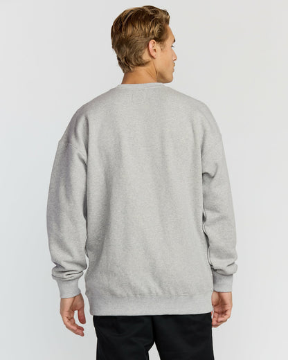 Billabong Men's Austin Garage Crew Sweatshirt - Lt Grey Htr
