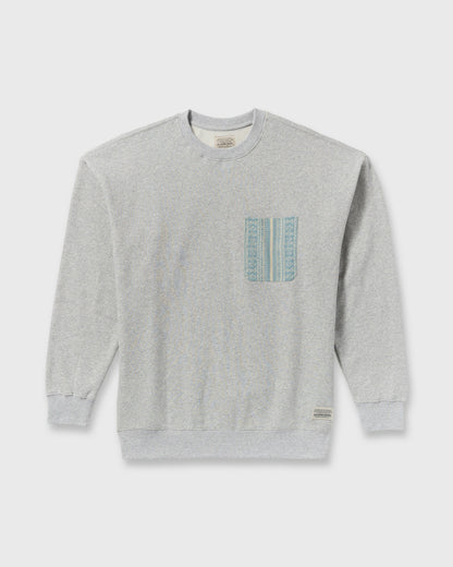 Billabong Men's Austin Garage Crew Sweatshirt - Lt Grey Htr
