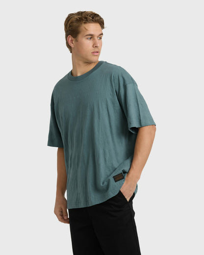 Billabong Men's Needle Garage Short Sleeve T-Shirt - Ash