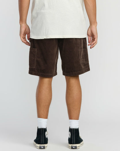 Billabong Men's Larry Cord Garage Shorts - Chocolate