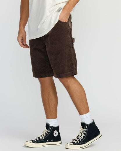 Billabong Men's Larry Cord Garage Shorts - Chocolate