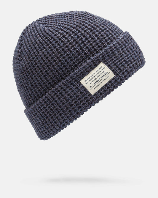 Billabong Men's The Label Garage Beanie - Aged Indigo