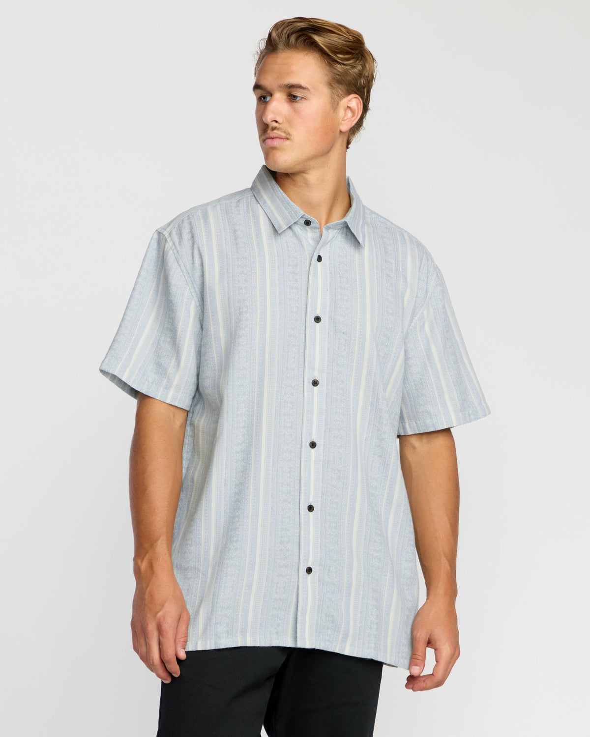 Billabong Men's Sunshines Garage Short Sleeve Shirt - Stone Blue