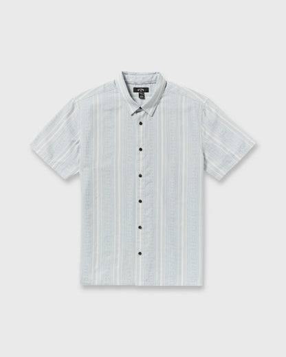 Billabong Men's Sunshines Garage Short Sleeve Shirt - Stone Blue