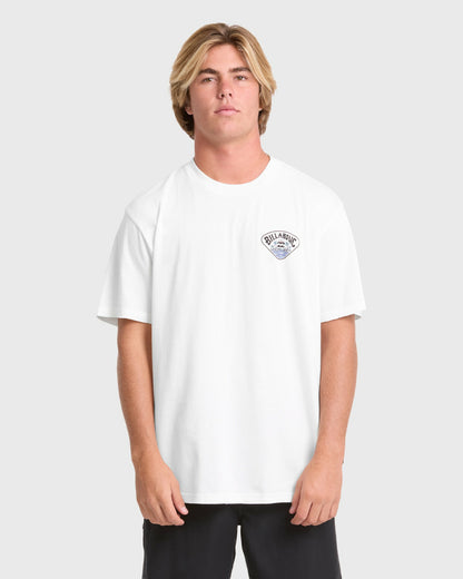 Billabong Men's Scenic Arch Adventure Division Premium Short Sleeve Knit T-Shirt - Off White