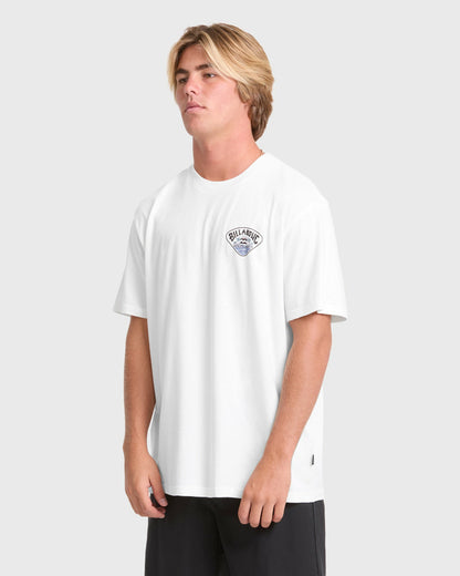 Billabong Men's Scenic Arch Adventure Division Premium Short Sleeve Knit T-Shirt - Off White