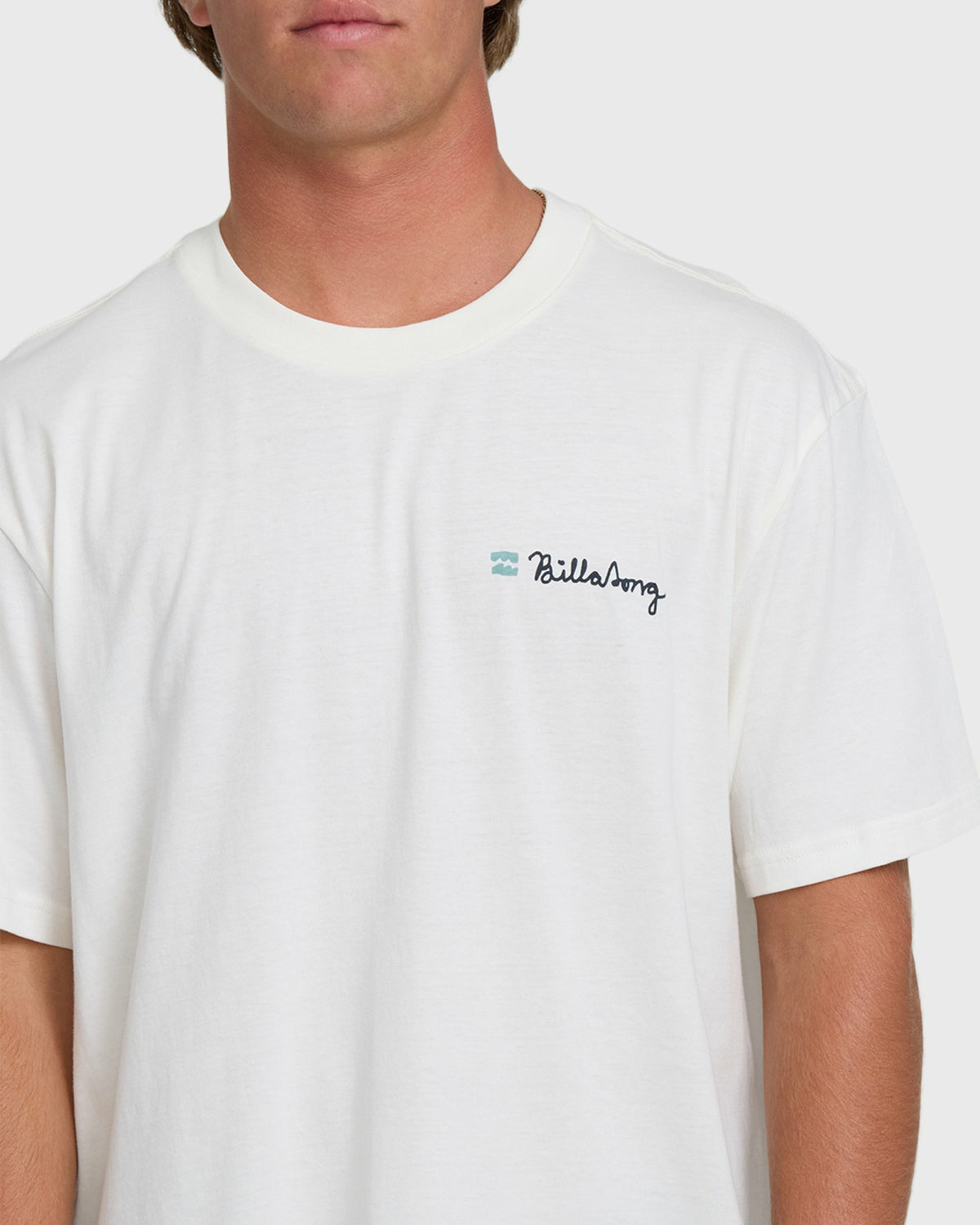 Billabong Men's Making Tracks Premium Short Sleeve Knit T-Shirt - Off White