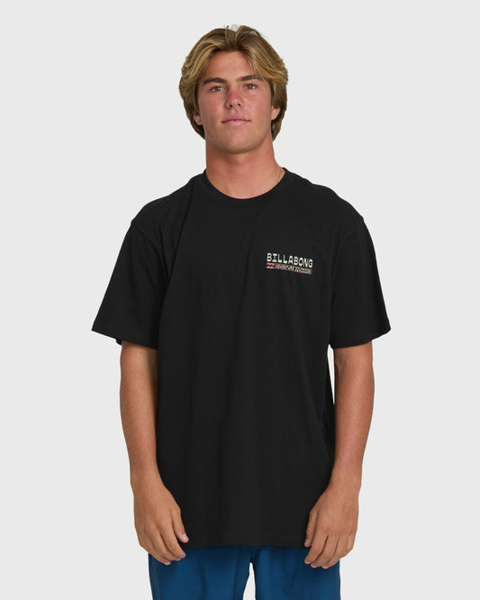 Billabong Men's A\/Div Agave Premium Short Sleeve Cotton T-Shirt - Black
