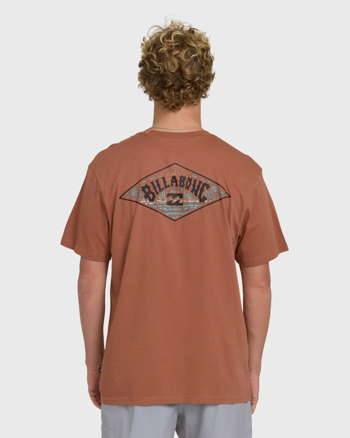 Billabong Men's A\/Div Arch Premium Short Sleeve Knit T-Shirt - Cedar Wood