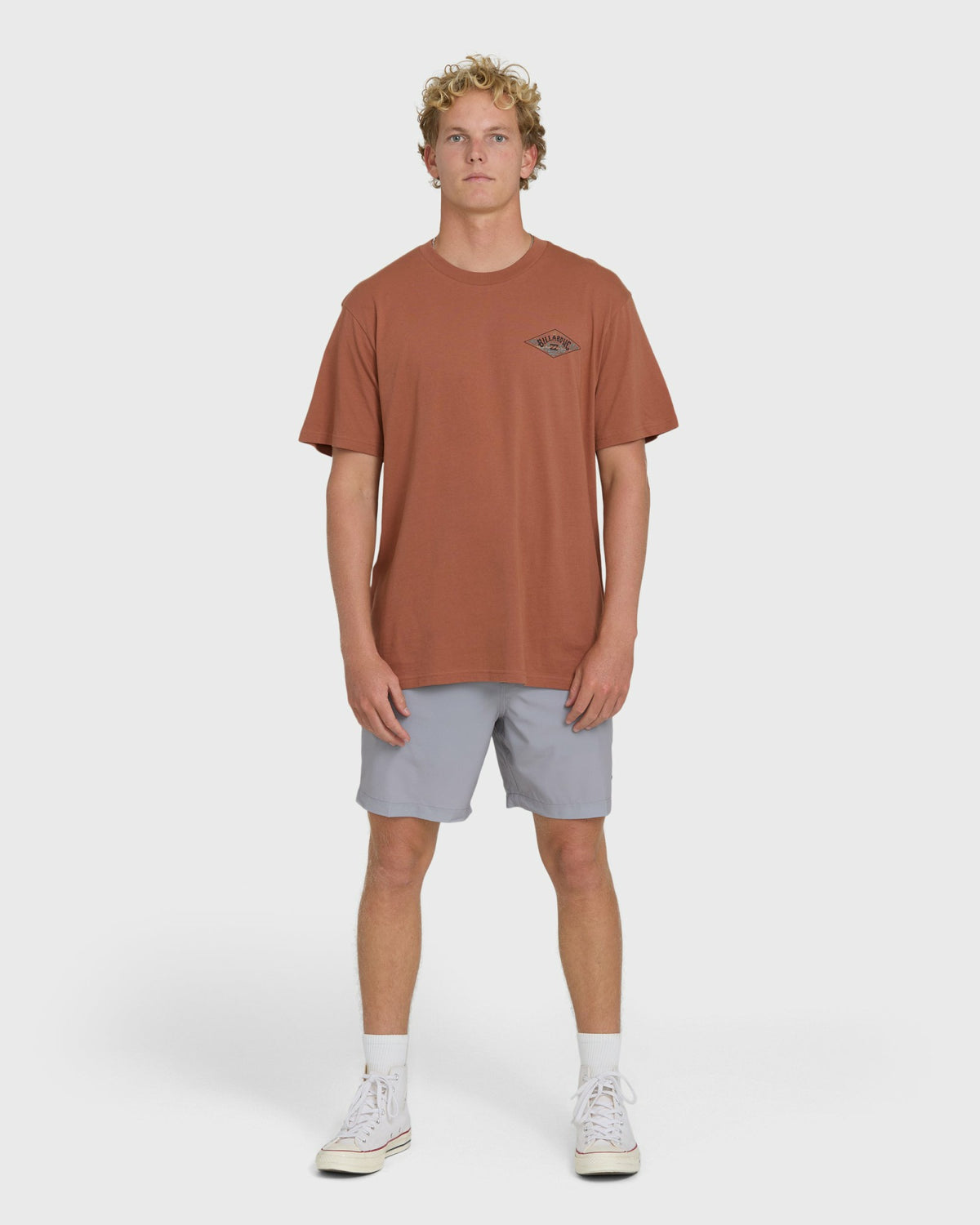 Billabong Men's A\/Div Arch Premium Short Sleeve Knit T-Shirt - Cedar Wood