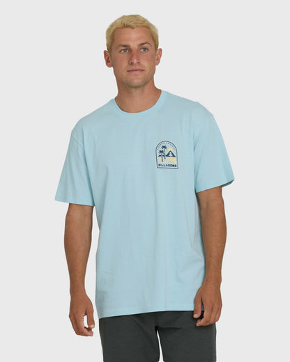 Billabong Men's A\/Div Sun Down Premium Short Sleeve Knit T-Shirt - Winter Sky