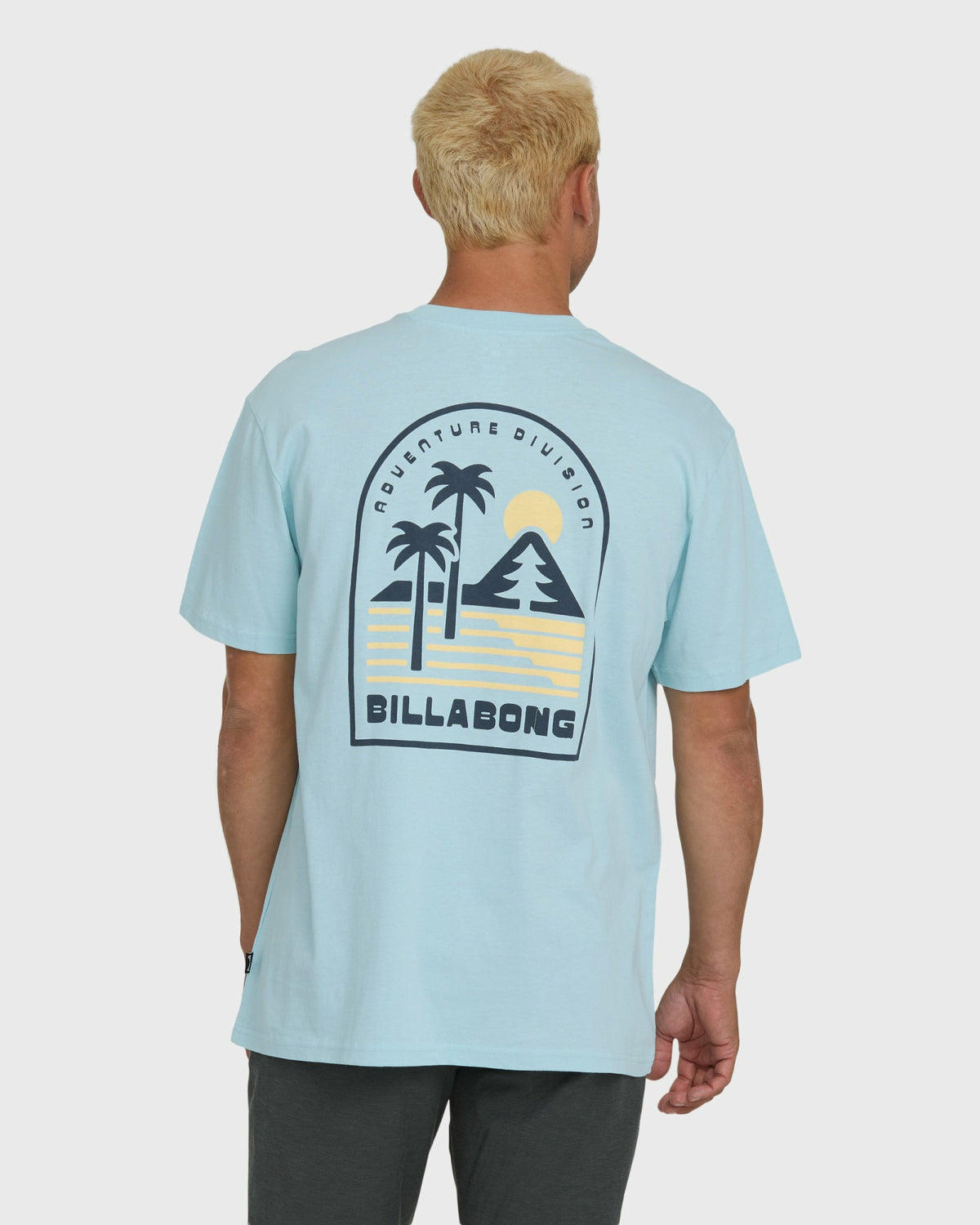Billabong Men's A\/Div Sun Down Premium Short Sleeve Knit T-Shirt - Winter Sky