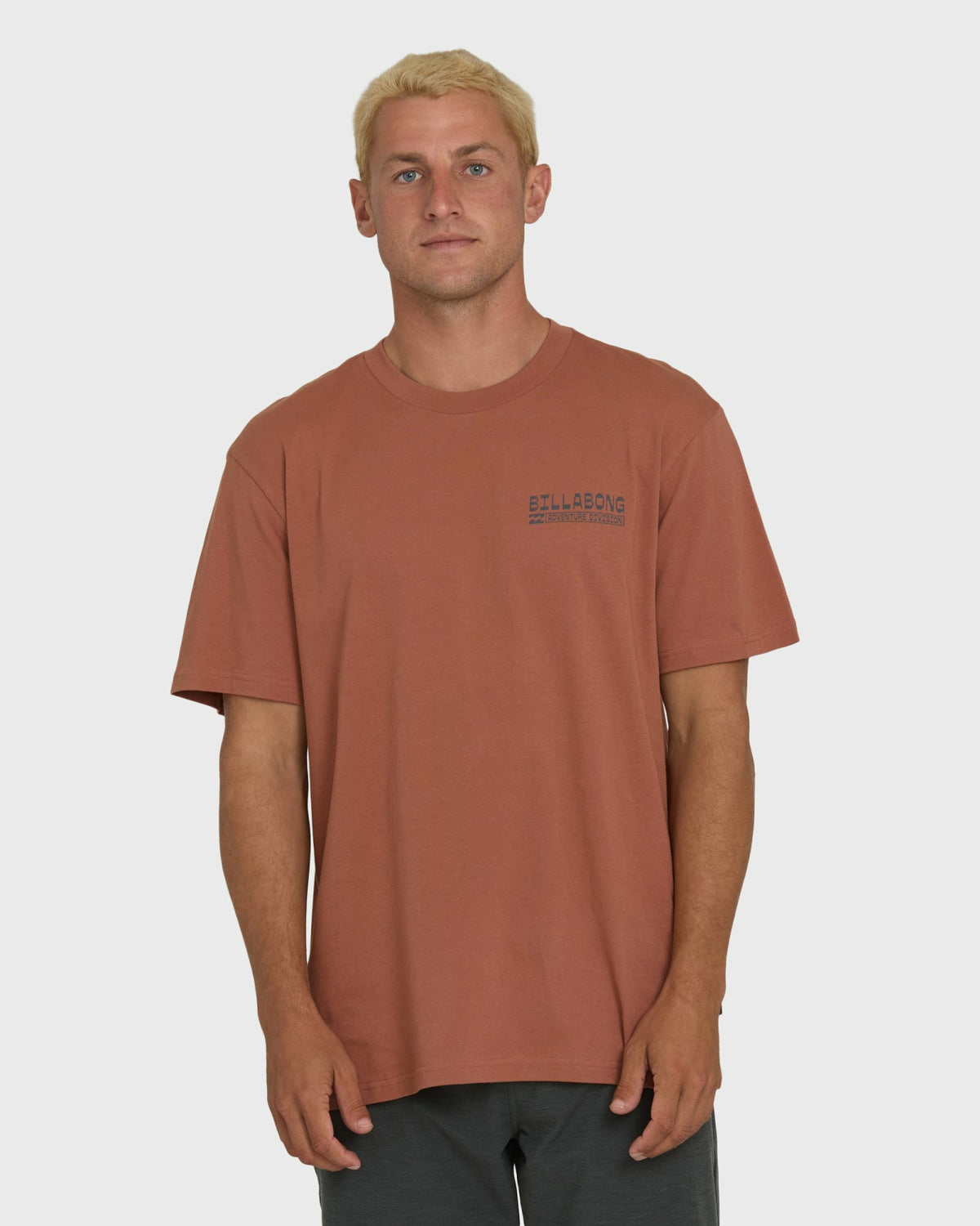 Billabong Men's A\/Div Agave Premium Short Sleeve Cotton T-Shirt - Cedar Wood