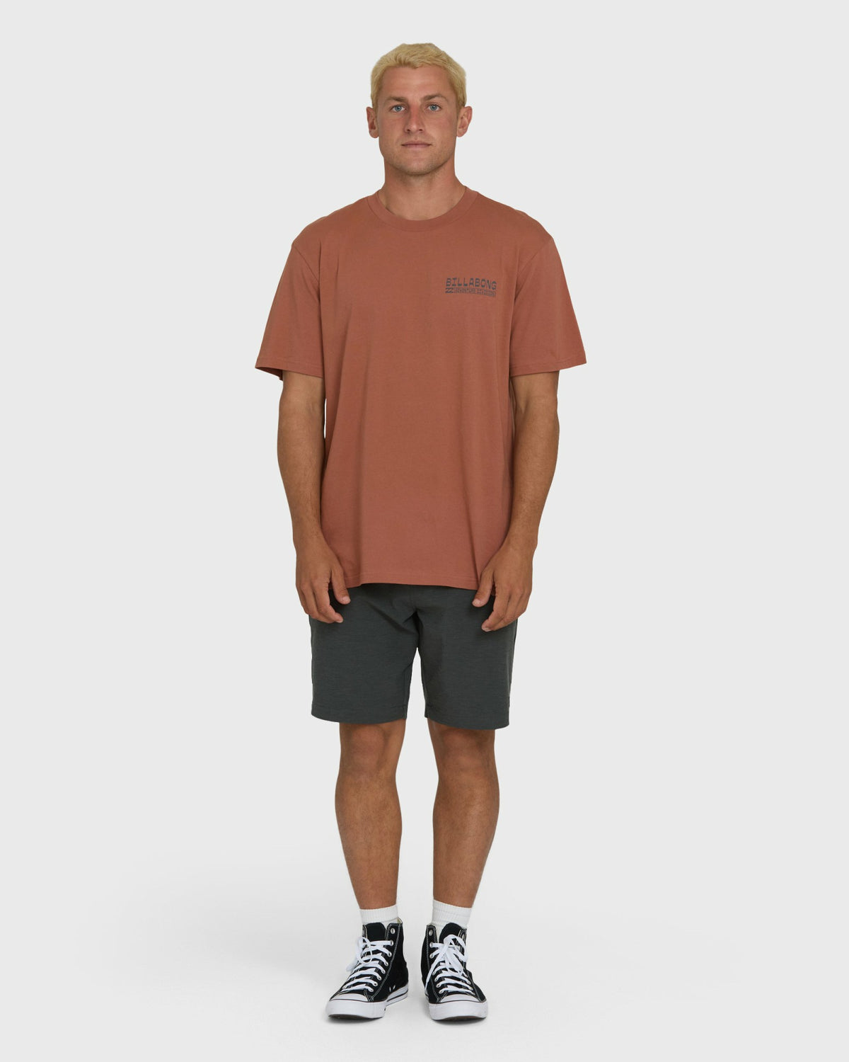 Billabong Men's A\/Div Agave Premium Short Sleeve Cotton T-Shirt - Cedar Wood