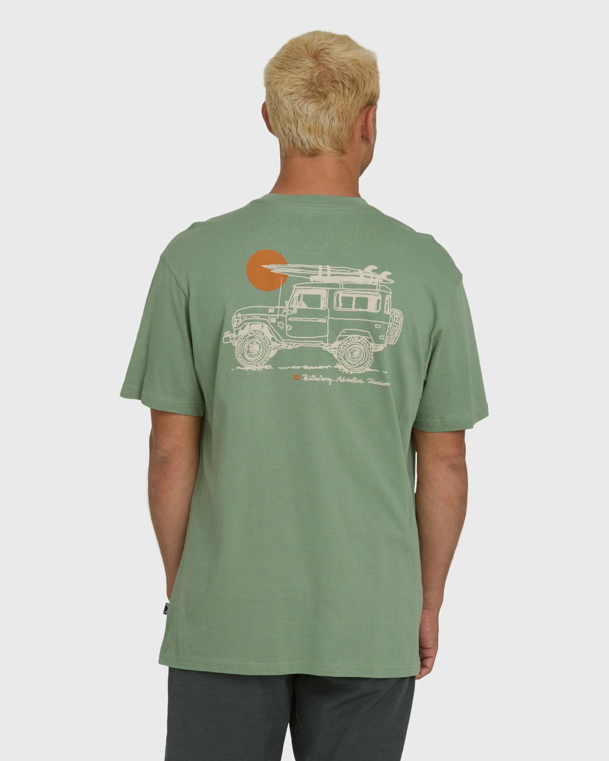 Billabong Men's Making Tracks Premium Short Sleeve Knit T-Shirt - Hedge Green