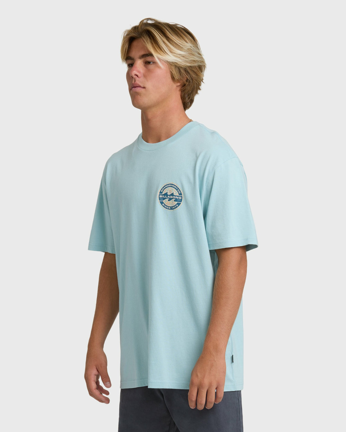 Billabong Men's Hollow Premium Short Sleeve T-Shirt - Dusty Blue