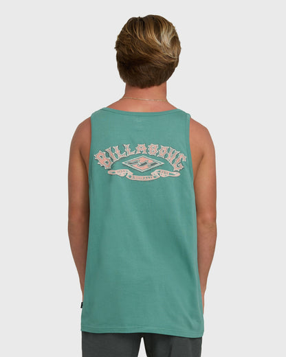 Billabong Men's Heritage Arch Premium Tank Top - Deep Sea