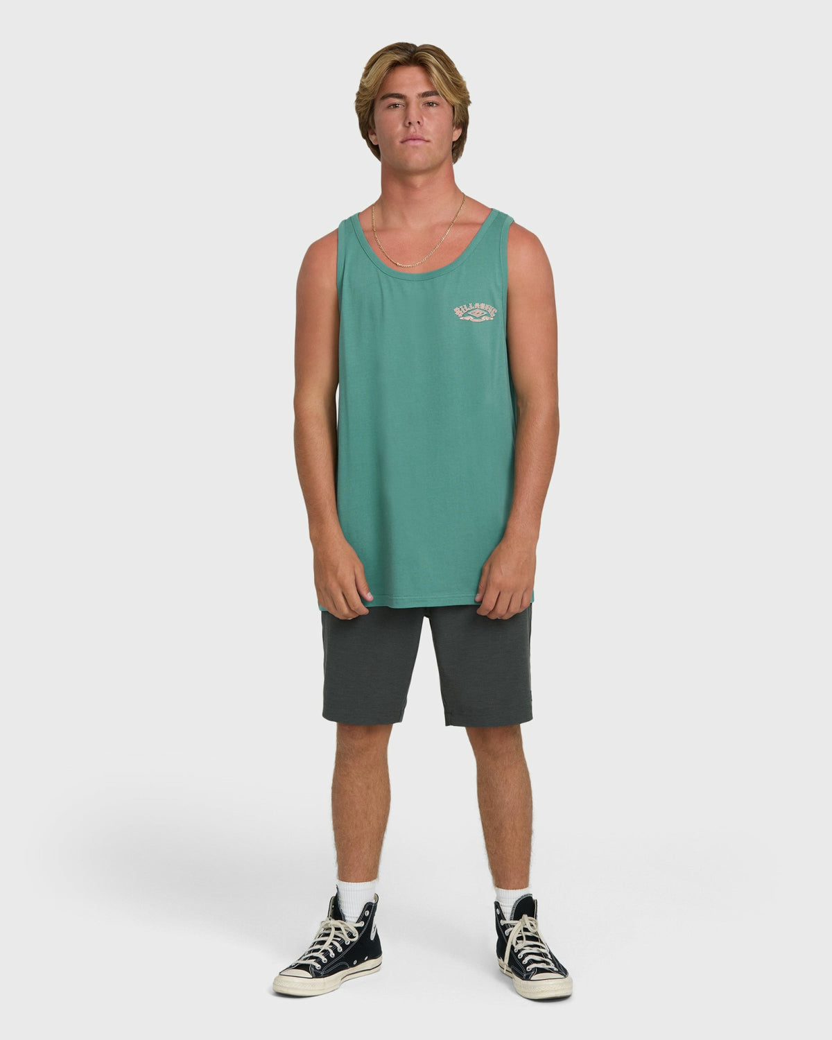 Billabong Men's Heritage Arch Premium Tank Top - Deep Sea