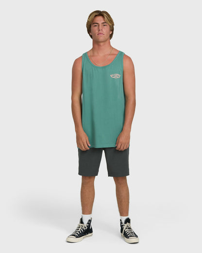 Billabong Men's Heritage Arch Premium Tank Top - Deep Sea