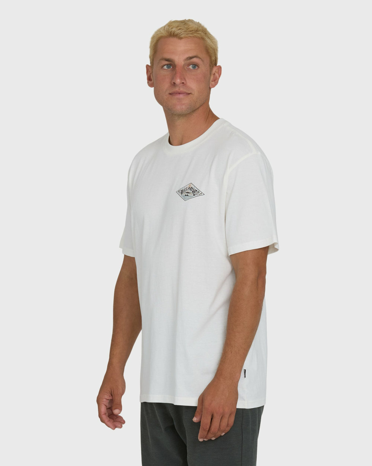Billabong Men's A\/Div Arch Premium Short Sleeve Knit T-Shirt - Off White
