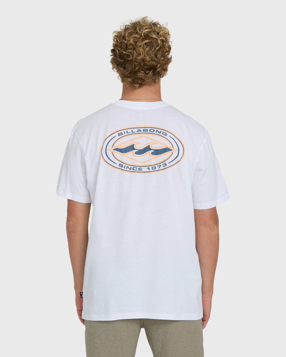 Billabong Men's Rotor Diamond Premium Short Sleeve Graphic T-Shirt - White