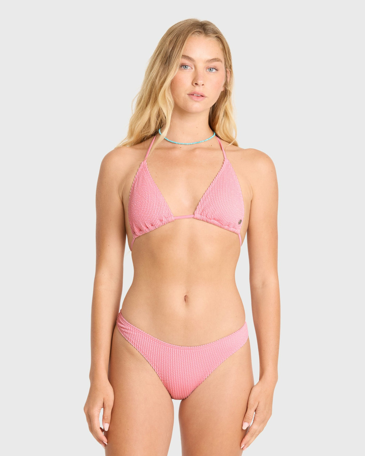 Billabong Women's Summer High Remi Triangle Bikini Top - Pink Sand