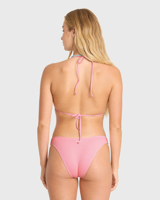 Billabong Women's Summer High Remi Triangle Bikini Top - Pink Sand