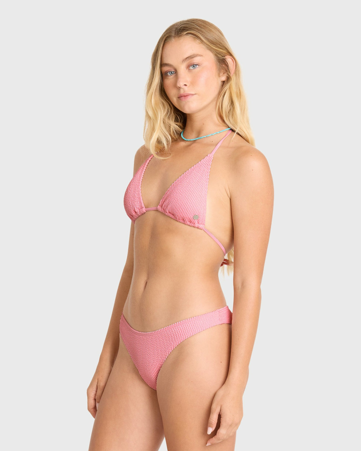 Billabong Women's Summer High Remi Triangle Bikini Top - Pink Sand
