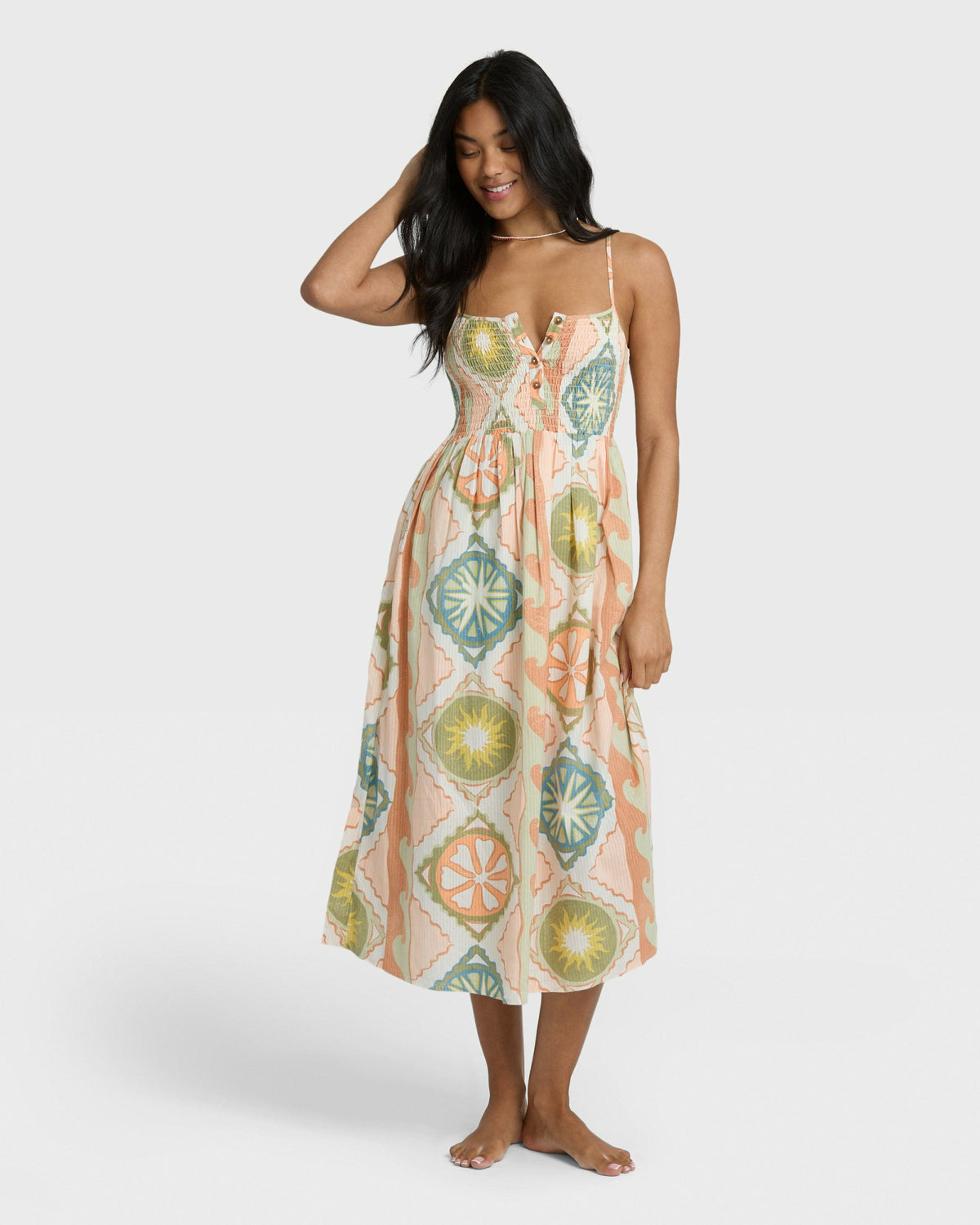 Billabong Women's Fever Dream Midi Dress - White Cap