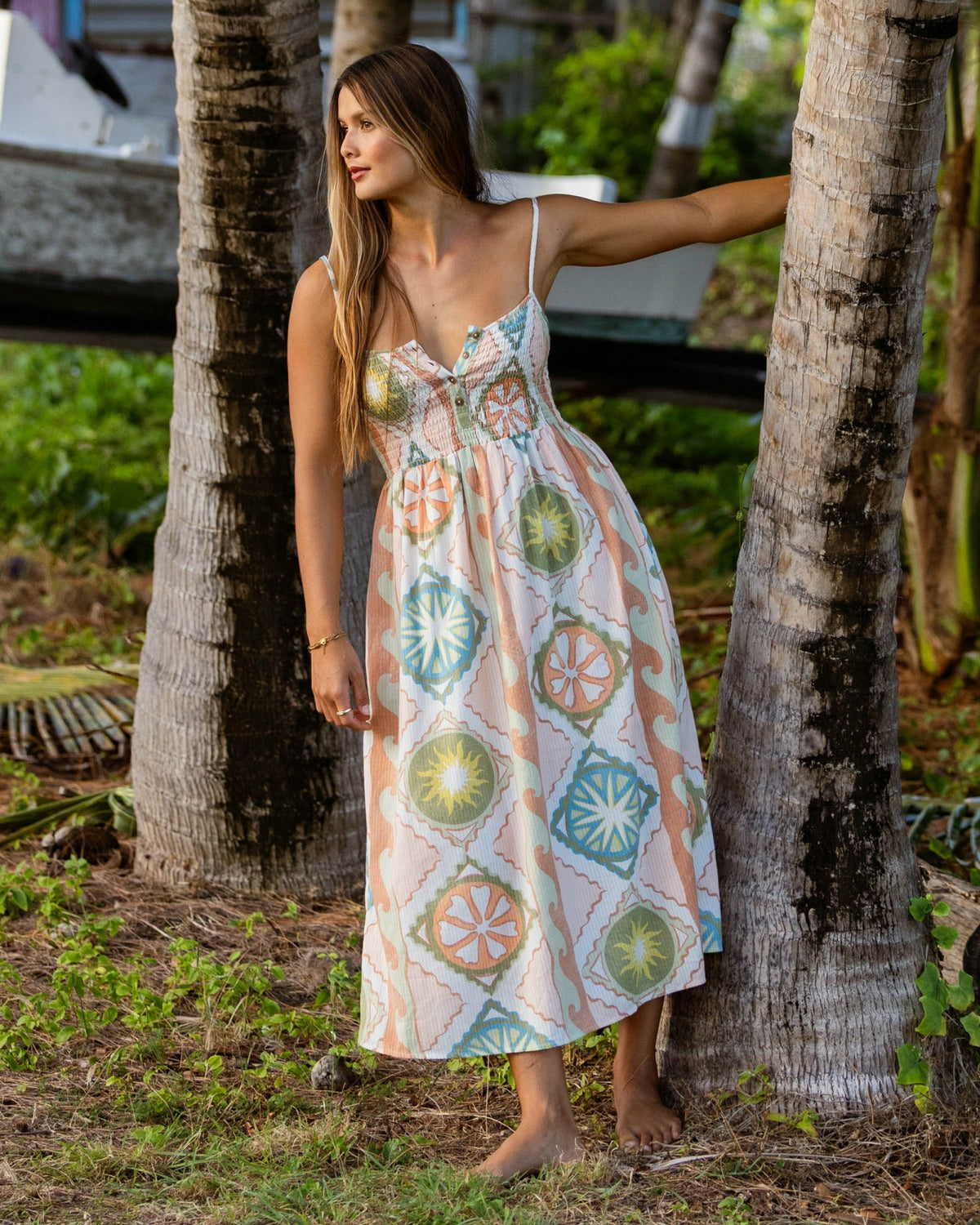 Billabong Women's Fever Dream Midi Dress - White Cap
