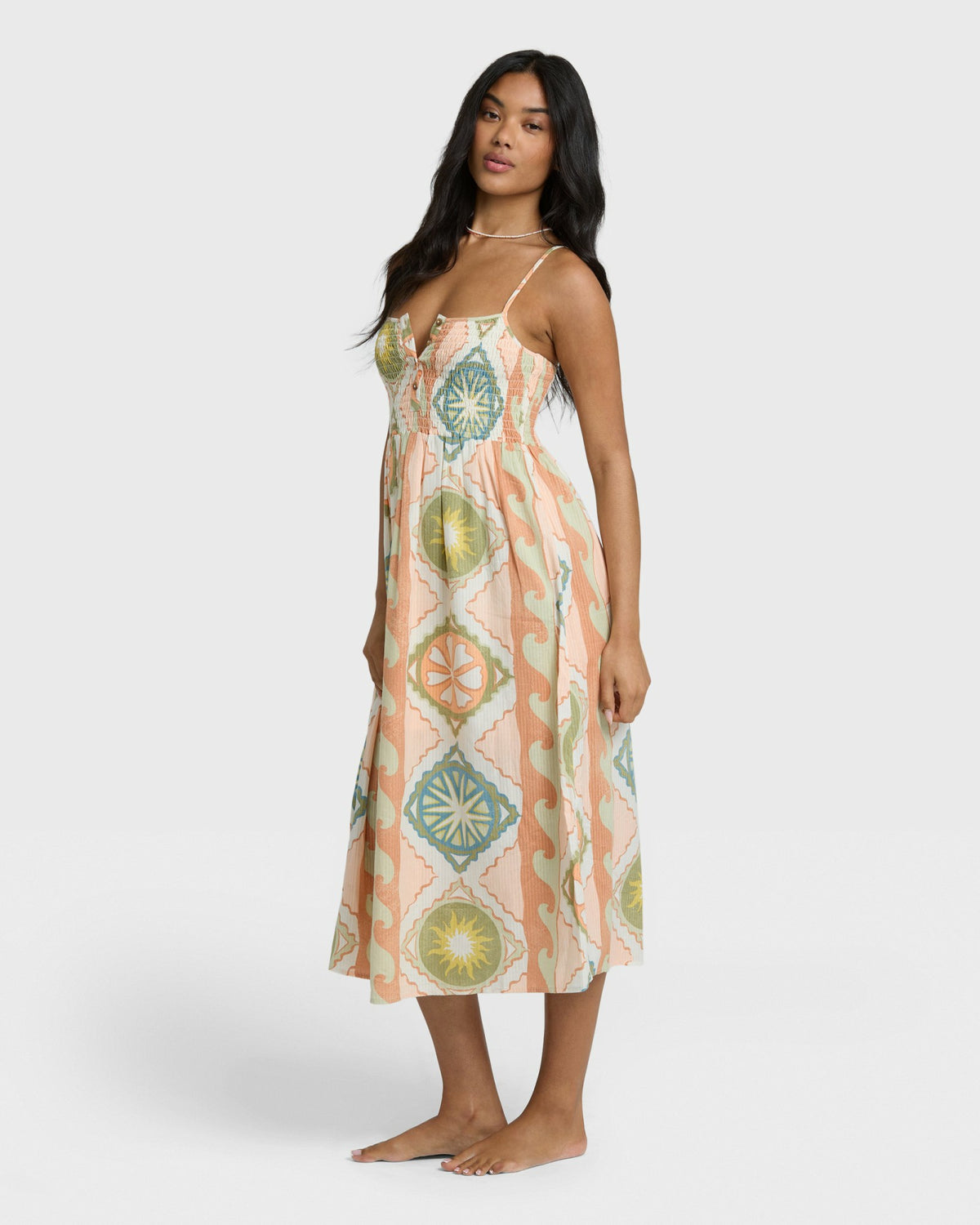 Billabong Women's Fever Dream Midi Dress - White Cap