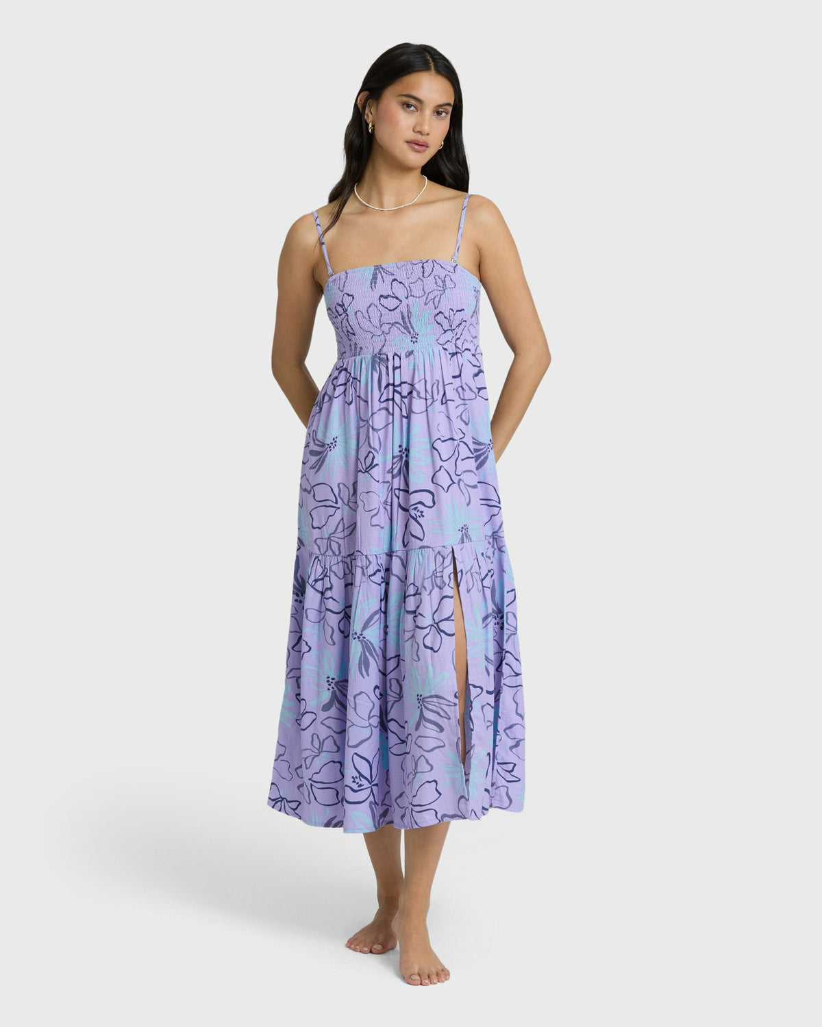 Billabong Women's Tropical Daze Midi Dress - Twilight Blue