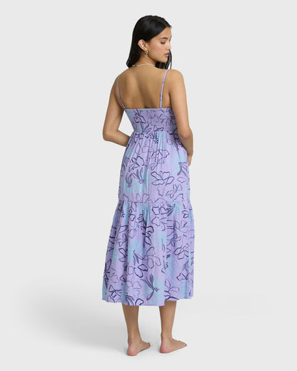 Billabong Women's Tropical Daze Midi Dress - Twilight Blue
